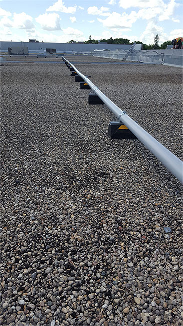 c-port pipe roof supports